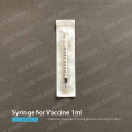 Seringues jetables pour vaccins 1 ml